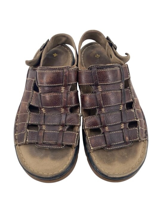 Dr. Marten\'s Air Wair  Mens Size 10 M Brown Leather  Fishermen Sandals Y2K main image 11